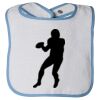 Infant Contrast Trim Terry Bib Thumbnail