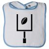 Infant Contrast Trim Terry Bib Thumbnail