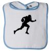 Infant Contrast Trim Terry Bib Thumbnail