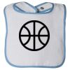 Infant Contrast Trim Terry Bib Thumbnail