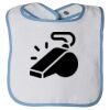 Infant Contrast Trim Terry Bib Thumbnail