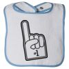 Infant Contrast Trim Terry Bib Thumbnail