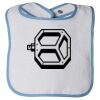 Infant Contrast Trim Terry Bib Thumbnail