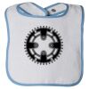 Infant Contrast Trim Terry Bib Thumbnail