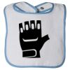 Infant Contrast Trim Terry Bib Thumbnail