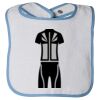 Infant Contrast Trim Terry Bib Thumbnail