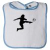 Infant Contrast Trim Terry Bib Thumbnail