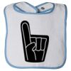 Infant Contrast Trim Terry Bib Thumbnail