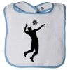 Infant Contrast Trim Terry Bib Thumbnail