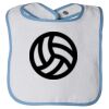 Infant Contrast Trim Terry Bib Thumbnail
