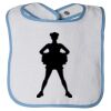 Infant Contrast Trim Terry Bib Thumbnail