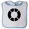 Infant Contrast Trim Terry Bib Thumbnail