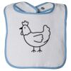 Infant Contrast Trim Terry Bib Thumbnail