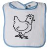 Infant Contrast Trim Terry Bib Thumbnail