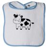 Infant Contrast Trim Terry Bib Thumbnail