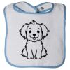 Infant Contrast Trim Terry Bib Thumbnail