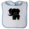 Infant Contrast Trim Terry Bib Thumbnail