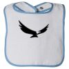 Infant Contrast Trim Terry Bib Thumbnail