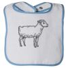 Infant Contrast Trim Terry Bib Thumbnail