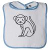 Infant Contrast Trim Terry Bib Thumbnail