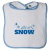 Infant Contrast Trim Terry Bib Thumbnail