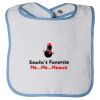 Infant Contrast Trim Terry Bib Thumbnail