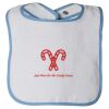 Infant Contrast Trim Terry Bib Thumbnail