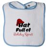 Infant Contrast Trim Terry Bib Thumbnail