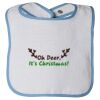 Infant Contrast Trim Terry Bib Thumbnail