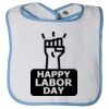 Infant Contrast Trim Terry Bib Thumbnail