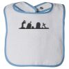 Infant Contrast Trim Terry Bib Thumbnail