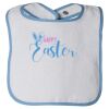 Infant Contrast Trim Terry Bib Thumbnail