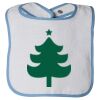 Infant Contrast Trim Terry Bib Thumbnail