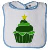 Infant Contrast Trim Terry Bib Thumbnail