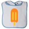 Infant Contrast Trim Terry Bib Thumbnail