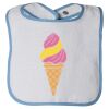Infant Contrast Trim Terry Bib Thumbnail