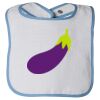 Infant Contrast Trim Terry Bib Thumbnail