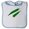 Infant Contrast Trim Terry Bib Thumbnail