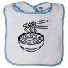 Infant Contrast Trim Terry Bib Thumbnail
