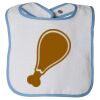 Infant Contrast Trim Terry Bib Thumbnail