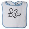 Infant Contrast Trim Terry Bib Thumbnail