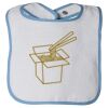 Infant Contrast Trim Terry Bib Thumbnail