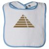 Infant Contrast Trim Terry Bib Thumbnail
