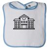 Infant Contrast Trim Terry Bib Thumbnail