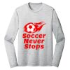 Sublimatable PosiCharge Long Sleeve Electric Heather Tee Thumbnail
