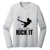 Sublimatable PosiCharge Long Sleeve Electric Heather Tee Thumbnail