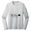 Sublimatable PosiCharge Long Sleeve Electric Heather Tee Thumbnail