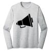 Sublimatable PosiCharge Long Sleeve Electric Heather Tee Thumbnail