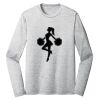 Sublimatable PosiCharge Long Sleeve Electric Heather Tee Thumbnail