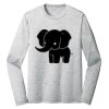 Sublimatable PosiCharge Long Sleeve Electric Heather Tee Thumbnail